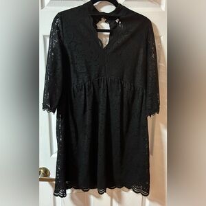 Elegant Black Lace Dress